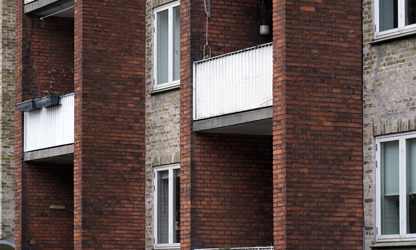 Foto af et eksempel på understøttet altan