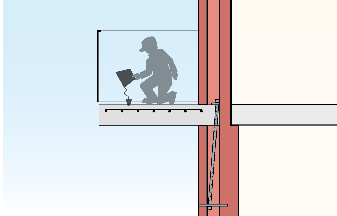 Tegning af Ikke-destruktiv måling af armeringjerns tilstand