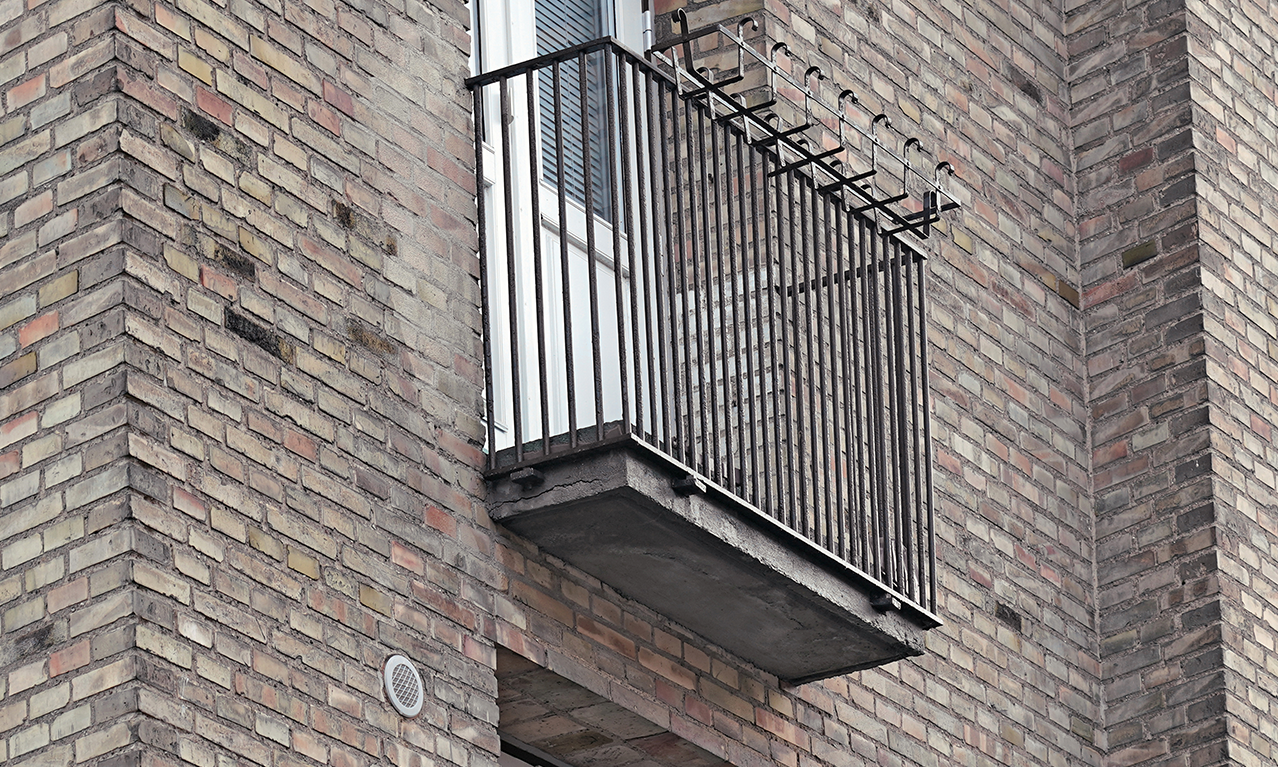 Foto af en spansk altan